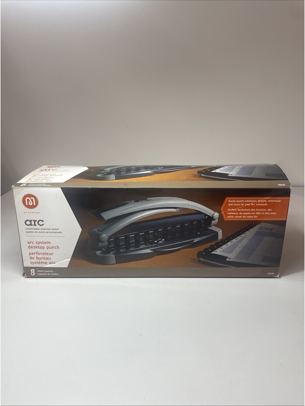 ARC Binding System Desktop 40836 8 Sheet 11 Hole Presentation Binder Punch New